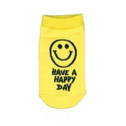 153704 [アンクルソックス キッズ Have a happy day イエロー]
