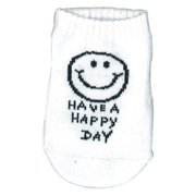 アンクルソックス ベビー Have a happy day ホワイト 154084