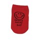 アンクルソックス ベビー Have a happy day レッド 154046