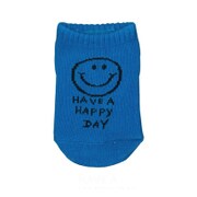 アンクルソックス ベビー Have a happy day ブルー 154053