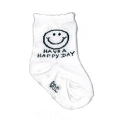 アンクルソックス ベビー Have a happy day ホワイト 154244