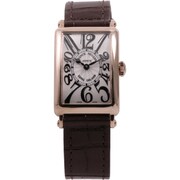 レディースウォッチ ロングアイランド ピンクゴールド 黒革 並行輸入品 902QZ5N