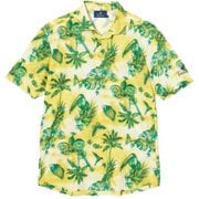 3SJN1A-YE-L [18SS ノワート 半袖シャツ メンズ Lサイズ イエロー]