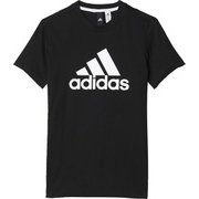 MLB26 BK3496 J140 BOYS ESS [ビッグロゴ Tシャツ ブラック×ホワイト]