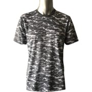 肌着 100-310 メンズ 迷彩柄 半袖Tシャツ M グレー