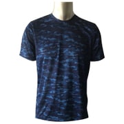 肌着 100-310 メンズ 迷彩柄 半袖Tシャツ M ネイビー