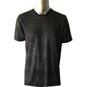 肌着 100-315 メンズ ゼブラ柄 半袖Tシャツ M クロ