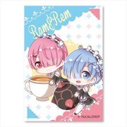 リゼロ ぎゅぎゅっと BIGスクエア缶バッチ part.2 ラム&レム [キャラクターグッズ]