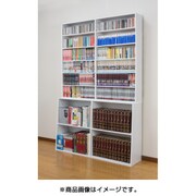 大容量ブックシェルフ 120cm幅 ホワイト FL0348030