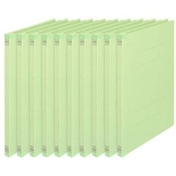 背補強フラットファイル 10冊パック グリーン NO.021S
