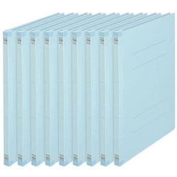 背補強フラットファイル 10冊パック ロイヤルブルー NO.021S