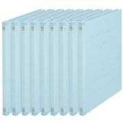 背補強フラットファイル 10冊パック ロイヤルブルー NO.021S