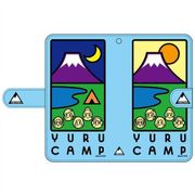 ゆるキャン△  ミニマルアイコンシリーズ スマホケース BLUE [キャラクターグッズ]