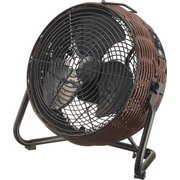 23cm 籐風手編み扇風機 ブラウン FCT-231 (BR)