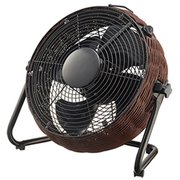 30cm 籐風手編み扇風機 ブラウン FCT-301 (BR)