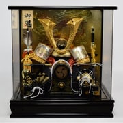 兜ケース飾り 12号金彫金兜 三品付 Koei-543