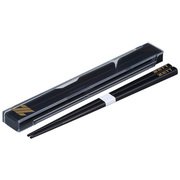 箸 ・箸箱セット スクエア Mブラック
