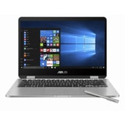 ASUS VivoBook Flip 14/ライトグレー/14型(タッチ対応) 1366x768 WXGA/core i5-7Y54/4G/128G SATA3 SSD/802.11ac/BT4.1/Windows 10 Home 64Bit/Microsoft Office Home and Business 2016/ASUS Pen付属(筆圧感知対応) TP401CA-BZ085TS