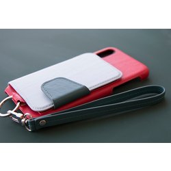 RAK-CaX-SKVL [RAKUNI（ラクニ） Leather Case for iPhone X用 スカーレットスカイ]