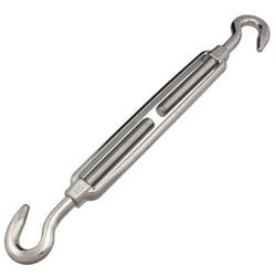 11381 [ステンレス枠式ターンバックル(フック&フック) 12mm]