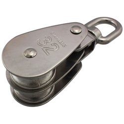 11393 [ステンレス 豆ブロック (2車) 32mm]