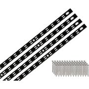98183 [リーフ棚柱 1820mm ブラック 4本(ビス付)]