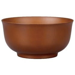 どんぶり 木目 羽反型 ライトブラウン