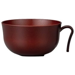 汁椀 510mL レンジ・食器洗い機対応 Woody 持手付汁椀 ローズ