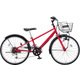 キッズサイクル スパイキー S ダイナモライトタイプ  22×1-3/8・外装6段変速 ファイヤーレッド CSK228 OR51