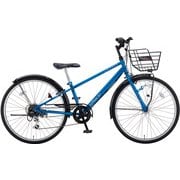キッズサイクル スパイキー S ダイナモライトタイプ 26×1-3/8・外装6段変速 クリアスカイブルー CSK268 AB21