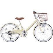 キッズサイクル Vサインジュニア ダイナモライトタイプ 22×1-3/8・外装6段変速 アイボリー CRVJ2268 OW44
