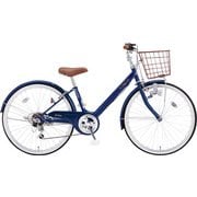 キッズサイクル Vサインジュニア ダイナモライトタイプ 24×1-3/8・外装6段変速 パールネイビー CRVJ2468 AB35