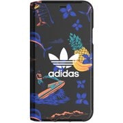 30936 [iPhone X ケース adidas OR-Beach/Floral-Booklet case Black]