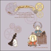 鋼の錬金術師 designed by サンリオ マイクロファイバータオル picture book ver. B [20×20cm]