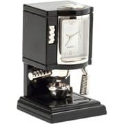 置時計 ミニチュアクロックコレクション コーヒーメーカー ブラック C3017-BK