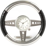 置時計 ミニチュアクロックコレクション ハンドル ブラック/シルバー C3243-BK