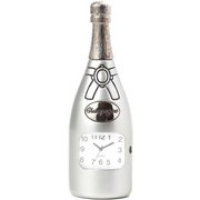 置時計 ミニチュアクロックコレクション シャンパンボトル シルバー C3250
