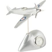 置時計 ミニチュアクロックコレクション 飛行機 シルバー C3435-MS
