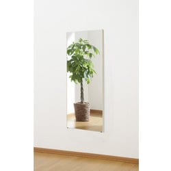 割れない軽量ウォールミラー 40×100 メープル RT-40100-MM