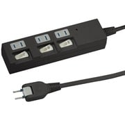 個別スイッチ付節電タップ 3個口 5m 黒 YZBKS335B