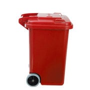 プラスチック トラッシュカン レッド 45L 100-146RD