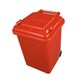 プラスチック トラッシュカン レッド 18L 100-195RD