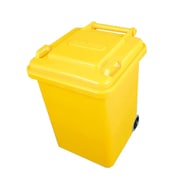 プラスチック トラッシュカン イエロー 18L 100-195YL