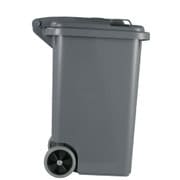 プラスチック トラッシュカン グレー 45L 100-146GY