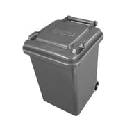 プラスチック トラッシュカン グレー 18L 100-195GY