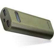 モバイルバッテリー 6400mAh カーキ DE-M01L-6400GN