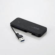 外付け小型ポータブルSSD/ケーブル収納/高速/USB3.1(Gen1)対応/120GB/ブラック ESD-EC0120GBK