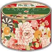 撫松庵 マスキングテープ 霞に牡丹 58-0941