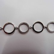 ブレスレット シルバーCZブレス1 RH19cm