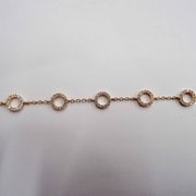 ブレスレット シルバーCZブレス2 ピンク 19cm